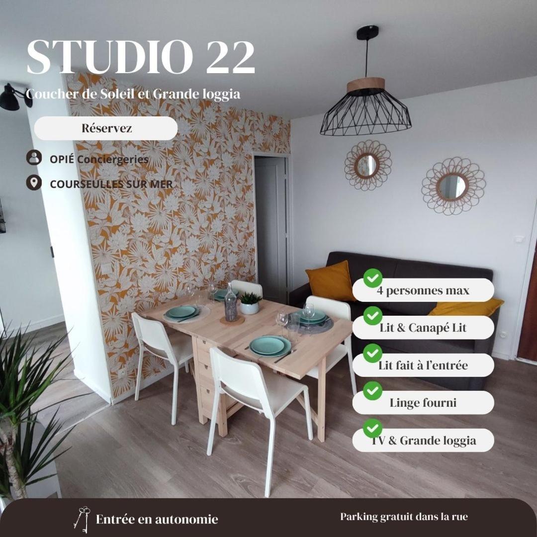 Studio 22 - Coucher De Soleil & Vue Mer Courseulles-sur-Mer Εξωτερικό φωτογραφία